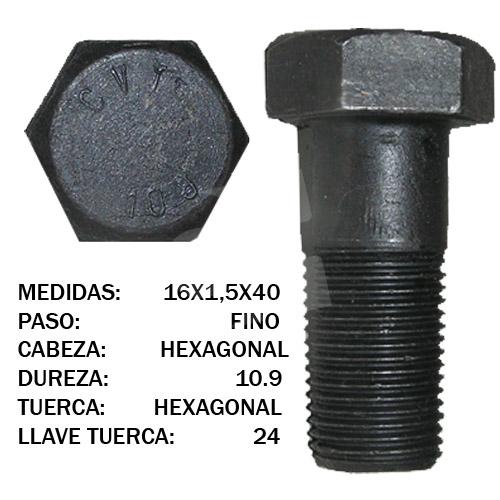 TORNILLO DIN 960 ROTOVATOR 16X40 10.9