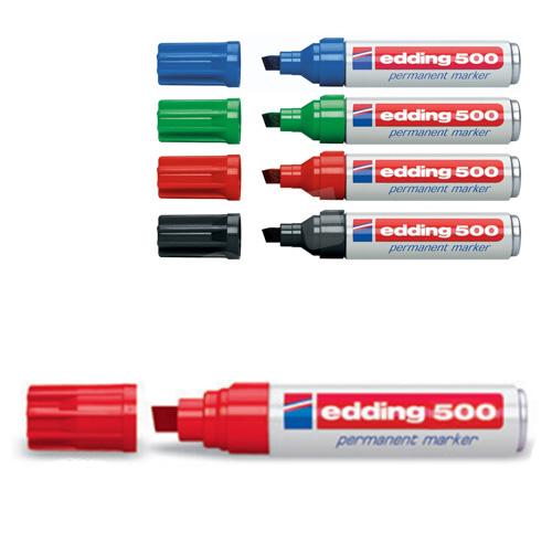 ROTULADOR ROJO PERMANENTE EDDING 500