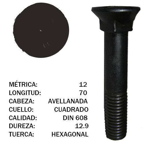 TORNILLO DIN 608 12X70 12.9