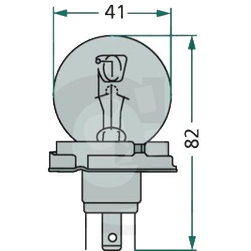 LAMPARA R2 12V 45/40W BLISTER