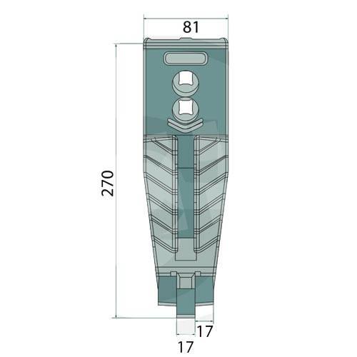 REJA CHISEL RASTROJERO VADERSTAD