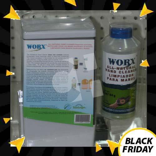 LAVAMANOS WORX kit dosificador 184 grs.