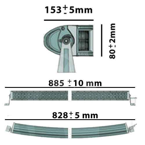 BARRA PANEL LED 73,6W 60 LEDS 86,5 CM