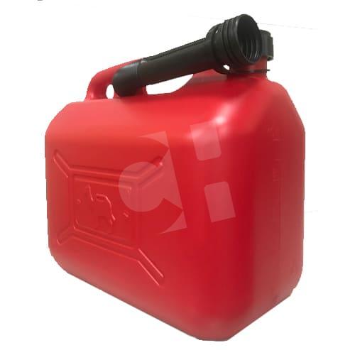 BIDÓN HOMOLOGADO PLÁSTICO ROJO 10 LTS