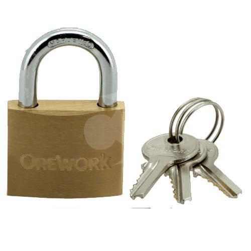 CANDADO LATON ARCO NORMAL 38MM BLISTER