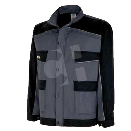 CHAQUETA CANVAS GRIS-NEGRO 56/58