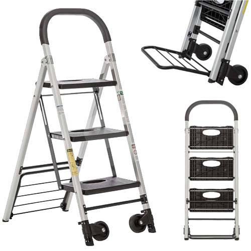 ESCALERA + CARRETILLA 3 PELDAÑOS
