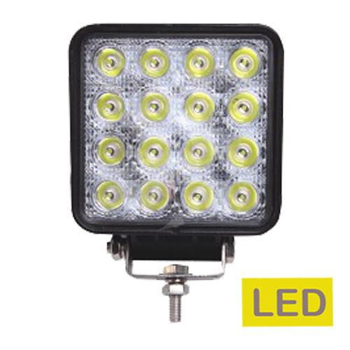 FARO DE TRABAJO 16 LED 3.200 LUMEN CUADRADO