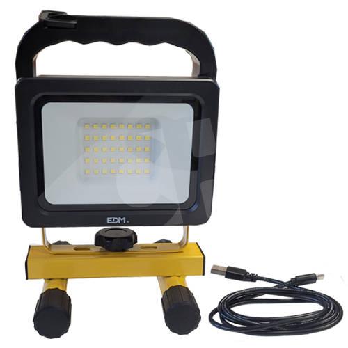 FOCO PROYECTOR LED RECARGABLE 20W 2000Lm