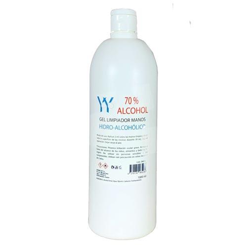 GEL HIDROALCOHOLICO 70% ALCOHOL  1LTS