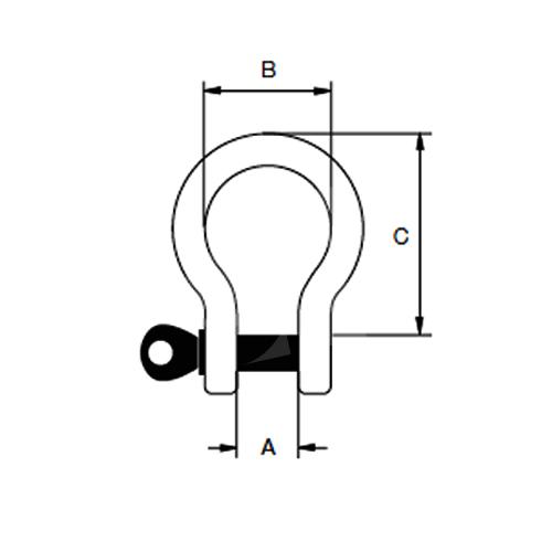 GRILLETE DE LIRA ALTA RESISTENCIA 22MM