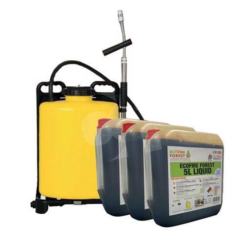 LOTE  MOCHILA FORESTAL  + 3 ECO FIRE 5 L