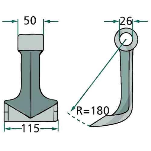MARTILLO TRITURADORA KUHN