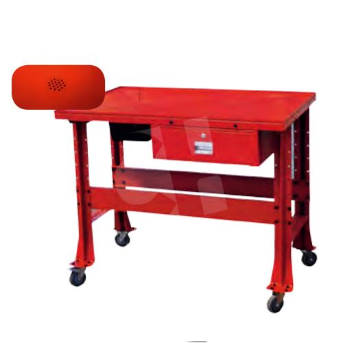 MESA TRABAJO TALLER  CON RUEDAS 1220X850