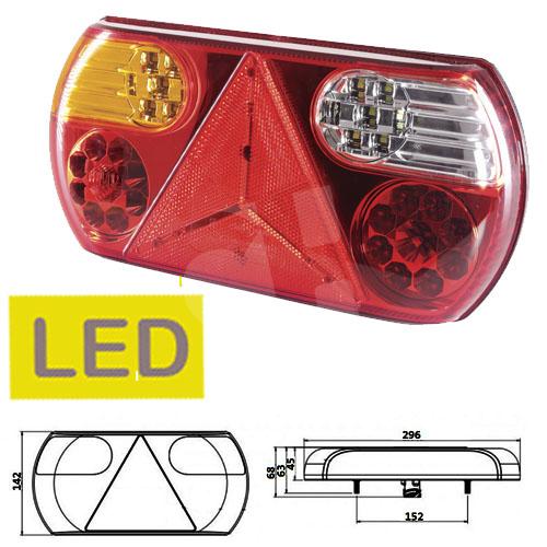 PILOTO TRASERO LED C/TRIANGULO IZDO