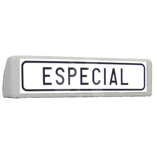 PLACA TRANSPORTE  ESPECIAL V-21