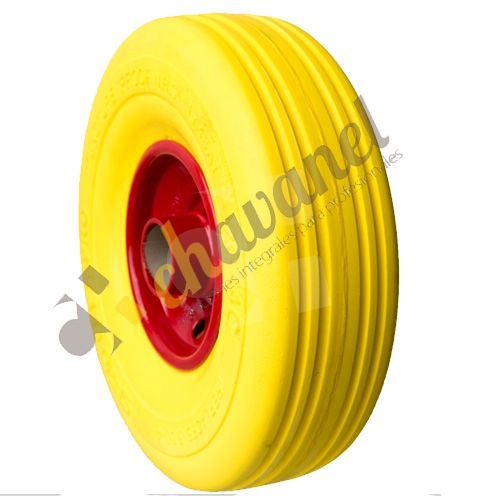 RUEDA ANTIPINCHAZOS FLEX PRO ST31 3,00-4 AMARILLA