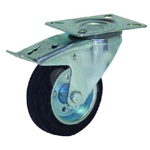 RUEDA GIRATORIA FRENO 200X48