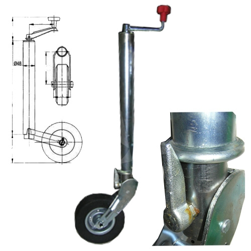 RUEDA JOCKEY 60 ESCAMOTEABLE