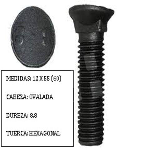 TORNILLO CONICO OVAL 12X55(60) 8,8