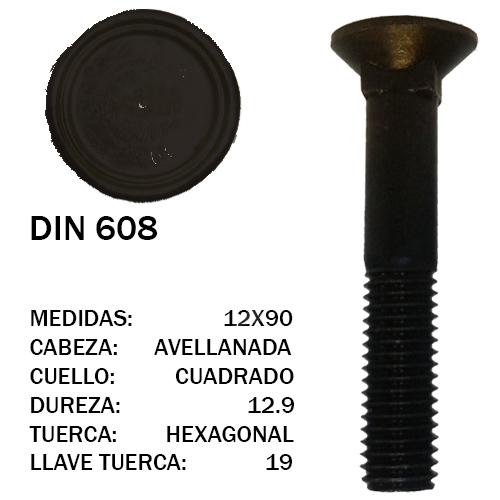 TORNILLO DIN 608 12X90 12.9