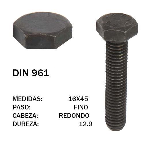 TORNILLO DIN 961 12,9 16/150X45