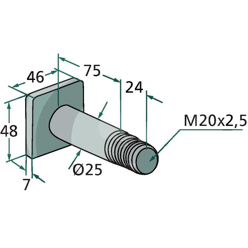 TORNILLO PARA MARTILLO RM 46