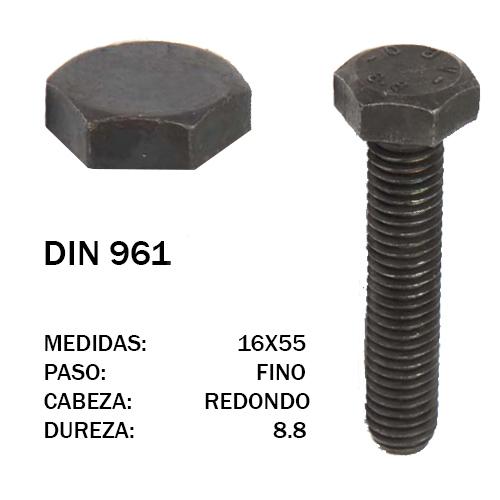 TORNILLO ROTOVATOR DIN 961 8,8 16X55