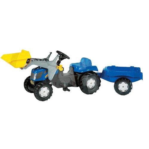 tractor niño pedales new holland cargador